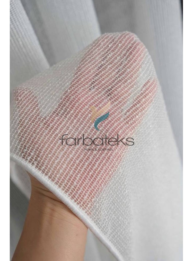 Beyaz Pırıltılı Simli Natural Keten Premium Exclusive Monika Tül Perde Beyaz Pırıltılı Simli Natural Keten Premium Exclusive Monika Tül Perde